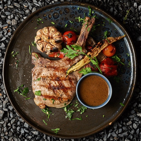 Charcoal Grilled Pork chop
