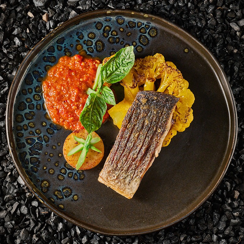 Pan Seared Dry Aged Seabass Fillet