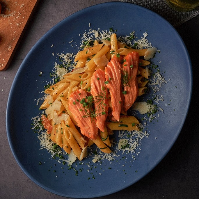 Creamy Salmon Penne