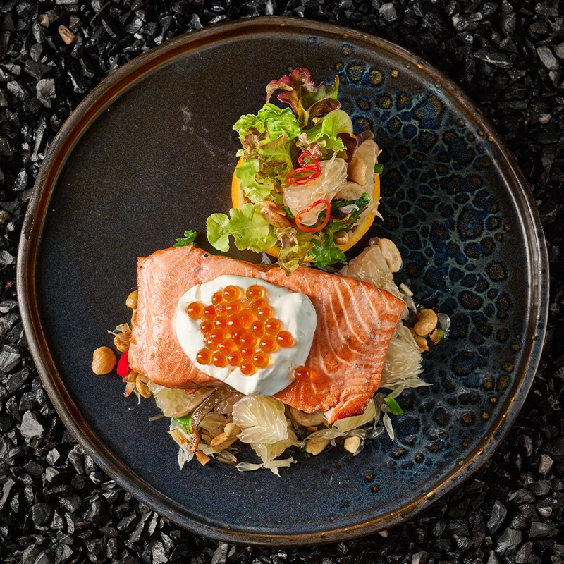 Salmon Steak Pomelo Salad